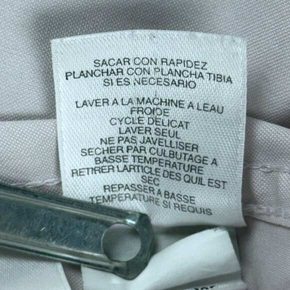 Jones New York 8 Non Iron Light Pink Sleeveless Button Front Blouse Career Top - Picture 7 of 7